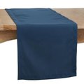 Saro 16 x 120 in. Casual Design Everyday Oblong Table Runner, Navy Blue 321.NB16120B